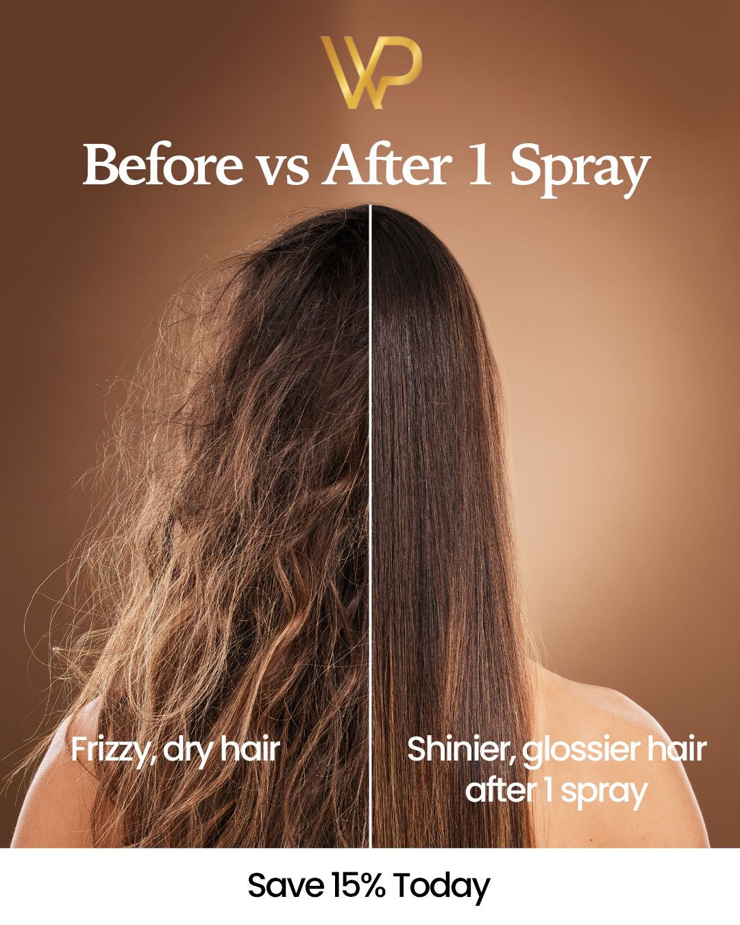 Express Bundle Pack -  2 x Hair Serum Spray for Dry & Frizzy Hair | WP Miracle Essence | Instant Repair, Shine & Heat Protection (120 ml)