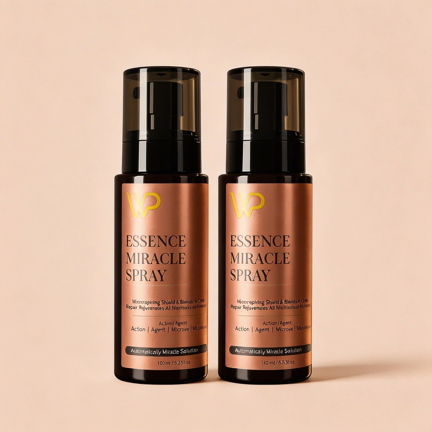 Express Bundle Pack -  2 x Hair Serum Spray for Dry & Frizzy Hair | WP Miracle Essence | Instant Repair, Shine & Heat Protection (120 ml)