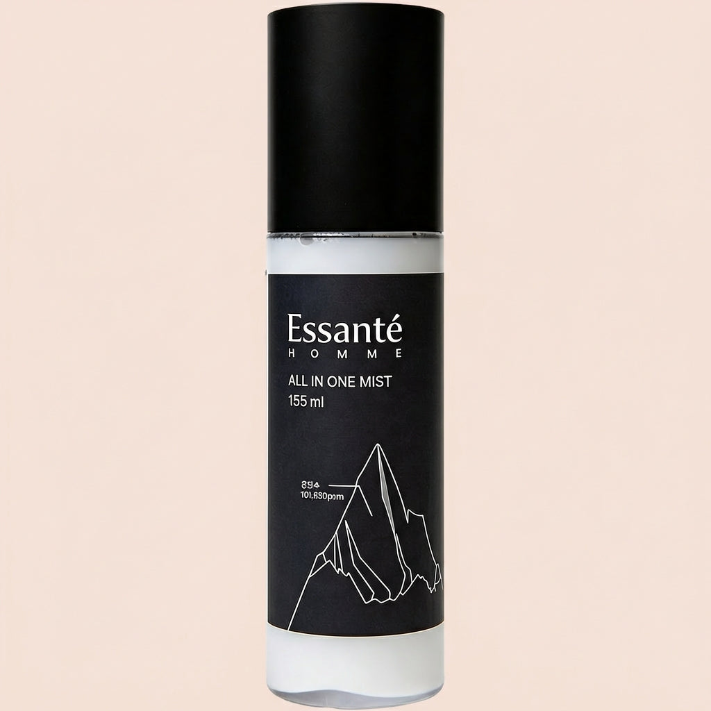 Men Face Moisturizer Spray | Essanté Homme All-in-One Mist | Toner + Serum + Moisturizer | Hydrating & Refreshing for Men 155ml