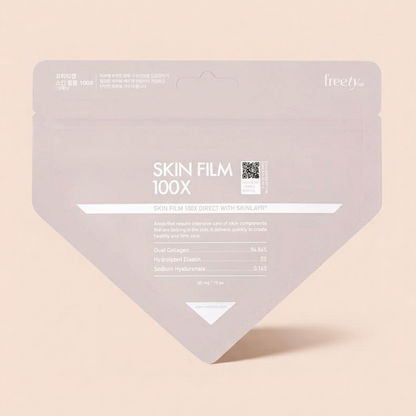 Collagen Face Mask Korea | Freety Lab Skin Film 100X | Instant Brightening, Glowing & firming, Nano Film (30pcs)