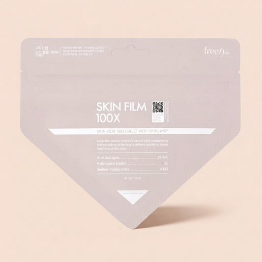 Collagen Face Mask Korea | Freety Lab Skin Film 100X | Instant Brightening, Glowing & firming, Nano Film (30pcs)