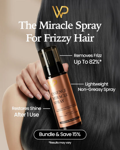 Hair Serum Spray for Dry & Frizzy Hair | WP Miracle Essence | Instant Repair, Shine & Heat Protection (120 ml)